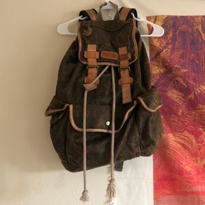 Leather backpack from Free People